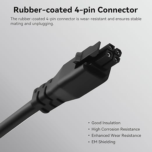 UniTak3D Extension Cable for Bambu Lab AMS Lite,39.37in 4-Pin Cable with Magnetic Ring Filter Compatible with Bambulab A1/A1mini AMS-Lite 3D Printers(Not for X1/P1 Series)