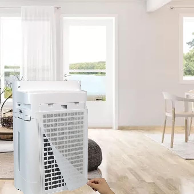 Large Size Electrostatic Cotton Air Vent Filter Kit, Easy Installation with Double Sided Seamless Mounting Tape Design for Vents Air Ductsand Grilles