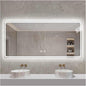 Smart Illuminated LED Bathroom Mirror，Bathroom Mirror with LED Lights，Energy-Saving LED Smart Mirrors，LED Mirror for Bathroom，with Demister Pad and Smart Touch Switch(H80*W90cm/H31.5*W35.4IN)