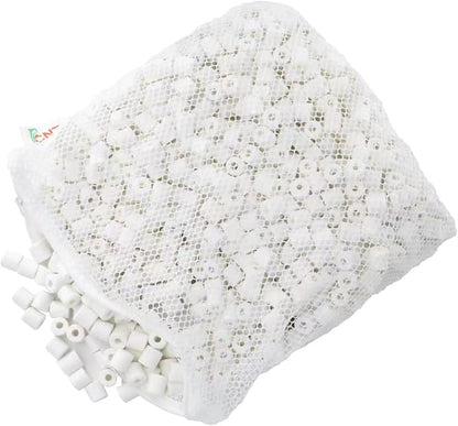 CNZ Premier Bulk Bio Ceramic Rings Filter Media for Aquarium Koi Fish Pond Reef Filter (50-lbs)