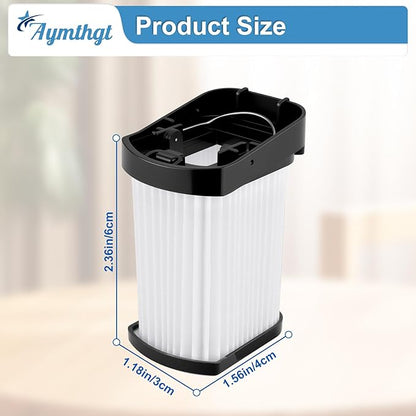 4 Pack WV401 Replacement Filter Compatible with Shark Wandvac Cordless Handheld Vacuum WV400 WV401BL WV401PK WV410BL WV410PR WV410TL QV410QBL, Compare to Part # XFFWV400