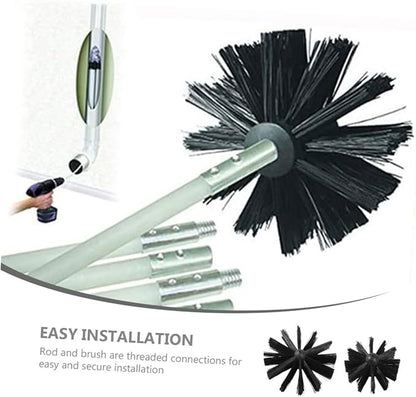 Garneck 2pcs Dryer Brush Chimney Cleaner Tool Pipe Cleaners Bulk Scrubber Brush for Air Duct Cleaning Home Cleaning Supplies