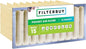 Filterbuy 12x24x15 10-Pocket Air Filter MERV 15 HVAC Replacement (1-Pack)