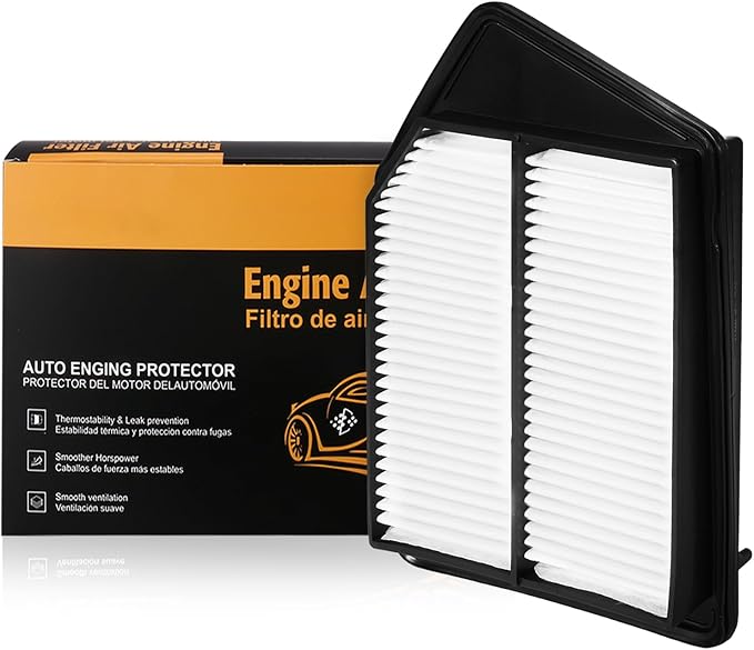 Engine Air Filters 17220-5A2-A00 suitable for Honda Accord and Acura TLX (2.4L) models, providing filter protection for up to 12 months or 12000 miles