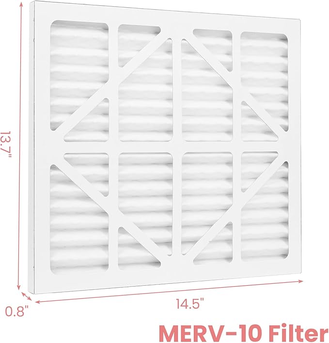 Abestorm MERV-10 Air Filter for Filteair HEPA S1 S2 S3 / Filteair HEPA V1 V2 V3 Air Scrubber, 14.5x13.7x0.8 (2Pack)