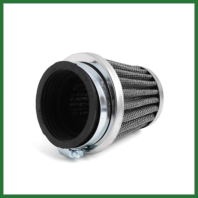 Motoforti Black Universal Tapered 50mm Motorcycle Intake Filter Cafe Racer Long-Lasting