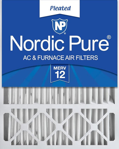 Nordic Pure 20x25x5 (Actual Size: 19 7/8 x 24 7/8 x 4 3/8) Honeywell/Lennox Replacement MERV 12 Air Filter 1 Pack