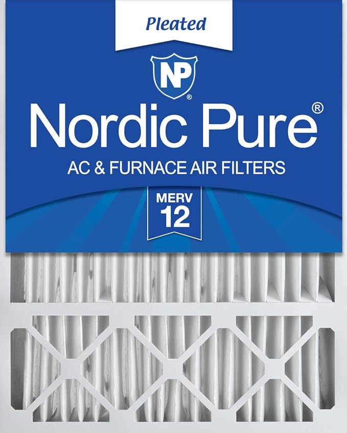 Nordic Pure 20x25x5 (19_3/4 x 24_3/4 x 4_3/8) Lennox X6673_X6675 Replacement MERV 12 Air Filter 1 Pack