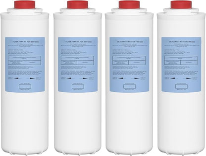 51300C Water Replacement Filter Compatible with Elkay 51300C EWF3000, and Ezh20 Bottle Filling Station, 3000 Gallon Water Filter Replacement for ERF750, 51299C, 55898C (No Chip) 4 Pack