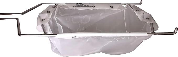MirOil B22FS Fryer Oil Filter Bag & Frame Combo, Extends Life, Polish Hot & Cold Cooking Oil for Filtration for Deep Fryers, Fits on Top of Fryer Filter Pot, Pail and Storage Container for Restaurants