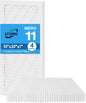 10x20x1 MERV 11 Air Filter, Quality AC/HVAC Furnace Filter，1 Reusable ABS Frame + 4 Pack Replaceable Filter Media，Breathe Fresher and Cost-effective