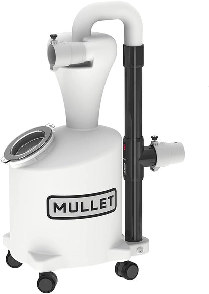Mullet High-Speed Cyclone Dust Collector for Shop Vacuum - Sawdust Separator, Dust Collectors for Woodworking, Garage, Hobbyist Debris Extraction