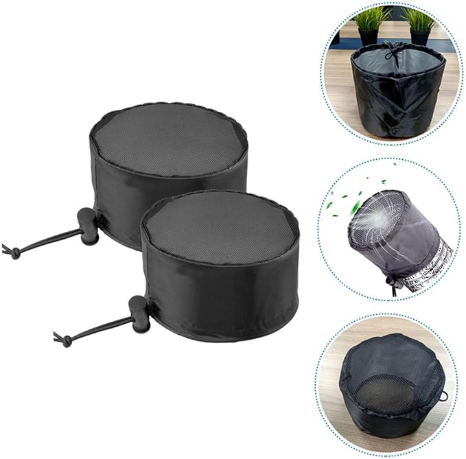 2pcs Grow Tent Accessories Oxford Cloth Grow Tent Vent Cover Elastic Band Fasteners