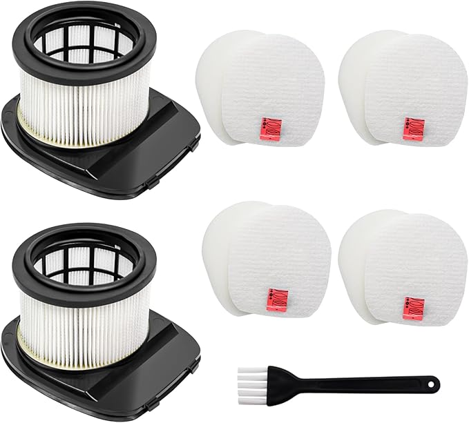 IZ377H IZ376H IZ362H Filter Replacement for Shark IZ363HT IZ382H IZ462H IZ387H IZ163H IZ483H IZ482H IZ162H IZ361H Pet Cordless Stick Vacuum, Part XHF161H & 617FJ140, 2 HEPA 4 Foam Felt Filter