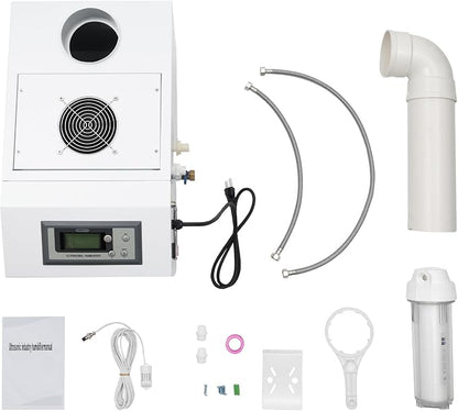 300W Agricultural Ultrasonic Humidifier, Automatic Ultrasonic Industrial Atomizer Air Humidifier Sprayer with Humidity Sensor & Water Filter, Agricultural Atomizer Cooler, 160m³/h, 2.64Gal