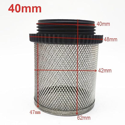 Heavy-Duty Plastic Strainer 1/2 3/4 - Male Inline Filter with Mesh Net for Pond Pumps & Greenhouse Watering(1.2")