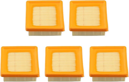 Air Filter Replacement 4180 141 0300 for KM91R/KM131/FS89/FS91/FS111/FS131/FS311 String Trimmer and Brush Cutter Models 5 Pack for Outdoor Power Equipment