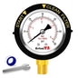0-60PSI Pool Filter Pressure Gauge, 2 inches Dial, 1/4" NPT Bottom Mount, 304Stainless Steel Case, IP67 Waterproof, Clean Filter Indicator, for Swimming Water Pump Spa Aquarium Pressure Test