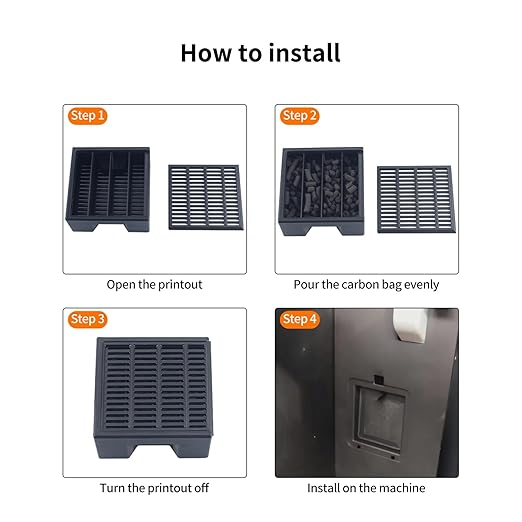 FYSETC Replacement Parts for Kobra S1 Combo: Activated Carbon Air Filter Reduce Fumes Fit for S1C 3D Printer