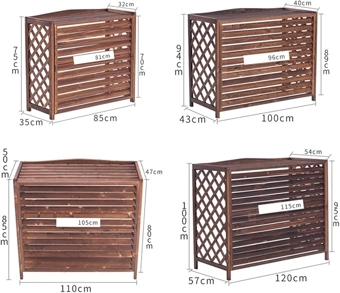 Weatherproof Outdoor Air Conditioner Cover Screen Fence for AC Units Protect Your AC from Elements 100x43x94cm