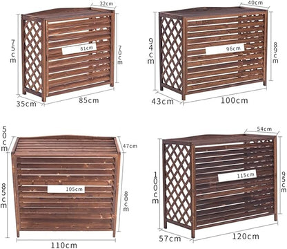 Weatherproof Outdoor Air Conditioner Cover Screen Fence for AC Units Protect Your AC from Elements 100x43x94cm
