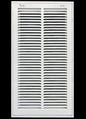HVAC Premium 12 x 28 Duct Opening Steel Return Air Filter Grille, for 1-inch Filter, Removable Door, Flat Stamped HVAC Vent Cover Grille, Outer Dimensions 14.5 x 30.5