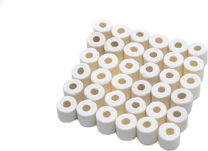ALEGI Aquarium Premier Bulk Bio Ceramic Rings Filter Media for Fresh Water, Sea Water Fish Tank Canister Filter,Koi Fish Pond Reef Filter (4 lbs)