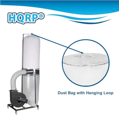 HQRP Dust Collector Bag, 15" x 24", 1 Micron Filter, compatible with POWERTEC 70006 70335, fits Most Dust Collector Systems