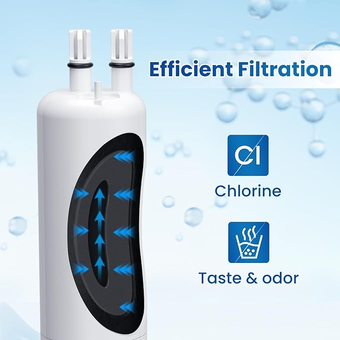 GOLDEN ICEPURE RWF6700A Refrigerator Water Filter Replacement for Everydrop® Filter 1, W10295370A with Air Filter Replacement for W10311524, FreshFlow AIR 1, 3 PACK