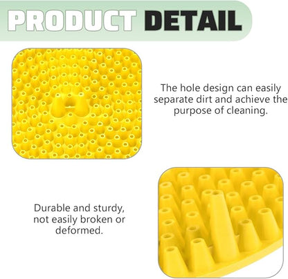Car Wash Bucket Grit Trap Inserts, Vehicle Detailing Wash Filter for Remove Dust and Dirt, Automotive Cleaning Tool Fits 12 Inch Diameter Bucket, Universal for SUV RV Truck (Yellow)