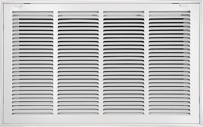 24"W x 14"H [Duct Opening Size] Steel Return Air Filter Grille - Removable Face/Door for 1 inch Filters -HVAC Vent Cover Grill - White [Outer Dimensions: 26 5/8"W X 16 5/8"H]
