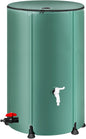 Collapsible Rain Barrel Water Storage Containers-100 Gallon Portable Rainwater Collect System Water Tank to Collect Rainwater from Gutter Downspout Water Catcher with Spigots,Filter＆Overflow Kits