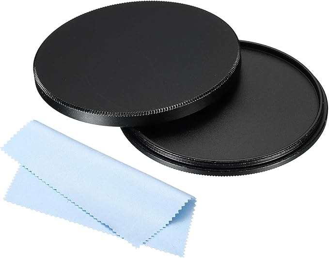 PATIKIL 62mm Lens Cap, Camera Lens Cap Cover Universal Lens Filter Stack Cap Front Metal Protective Case Cover with Cleaning Cloth for Photography Camera Filter