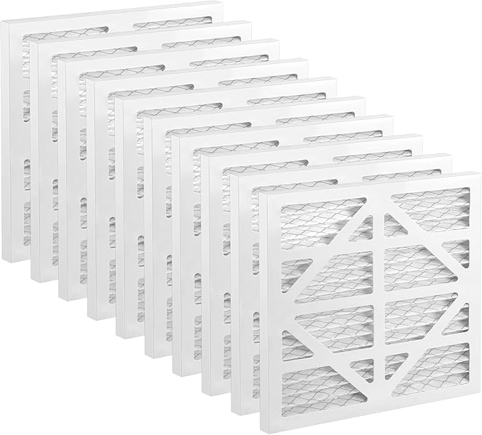 10 Pack HEPA 550 Air Filter Replacement Set Compatible with CleahShield HEPA 550 Air Scrubber and Abestorm HEPA 550 Air Scrubber MERV-13 Filter Size 13.7×14.8×0.8 in