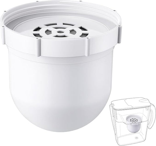 1 Pack Upgraded Water Pitcher Replacement Filter Compatible with Clearly Filtered No. 1 Filtered Water Pitcher, 100 Gallon Long Life, Removes Fluoride Chlorine Lead and Odors