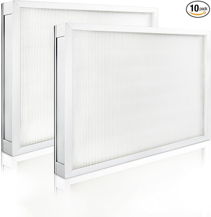 2 Pack F301H HEPA Filter, AS-550 Air Scrubber Stage 2 HEPA 550 Air Filter Compatibile with BlueDri,16 x 19 x 2 Air Shield 550 HEPA Air Scrubber Filter fit for BlueDri/Vevor/Dri-Eaz/Phoenix/Bear