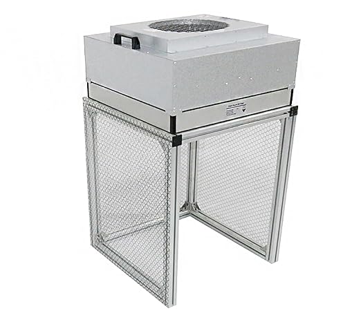 220V Vertical Laminar Dust Free Workshop with HEPA Filter, 23.62"×23.62" Aluminum Air Flow Clean Bench, Multi-Wing Centrifugal Fan, for Phone Repair Workshop, Laboratory Use