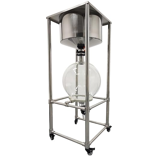 INTSUPERMAI 50L Buchner Funnel Filtering Kit, with 50L Vacuum Flask, Stainless Steel Frame, Negative Pressure Filtration, Lab Vacuum Suction Filter for Liquid-Liquid Extraction