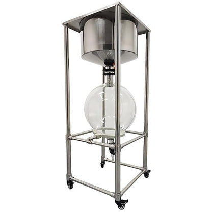 INTSUPERMAI 50L Buchner Funnel Filtering Kit, with 50L Vacuum Flask, Stainless Steel Frame, Negative Pressure Filtration, Lab Vacuum Suction Filter for Liquid-Liquid Extraction
