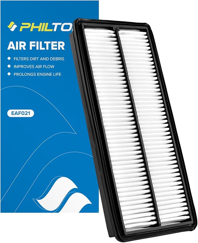 PHILTOP Engine Air Filter, CA9600 Compatible with Honda Accord 2003-2007, Acura TL 2004-2006, RL 2005-2008, Rigid Panel