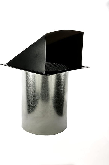 FAMCO Galvanized Steel Hooded Wall Vent with Screen, Used for Air Intake, Air Supply or Exhaust Applications