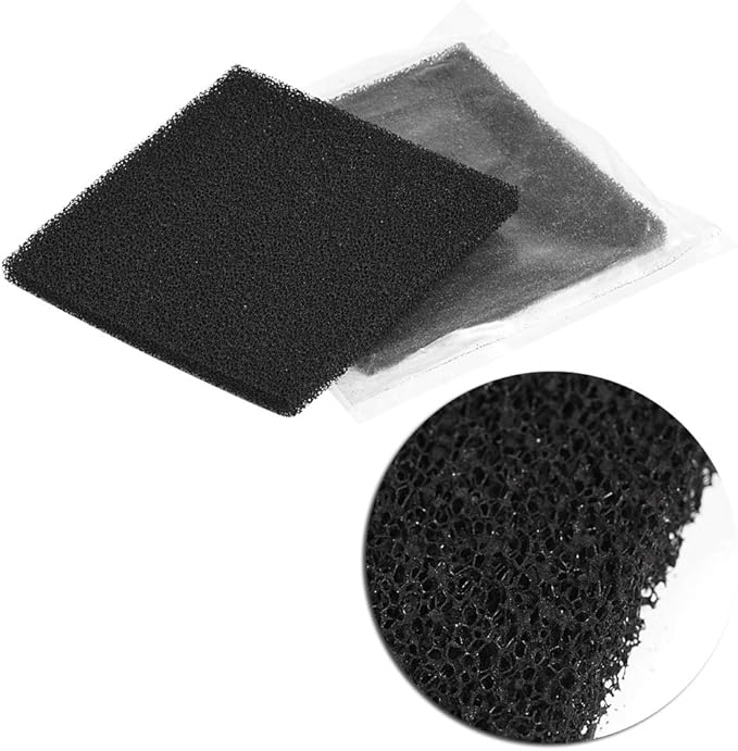 Smoke Absorber Filter, 10pcs Activated Carbon Filters Sponge 13cm x 13cm for Soldering Smoke Absorber Fume, Fume and Smoke Extractor Filters