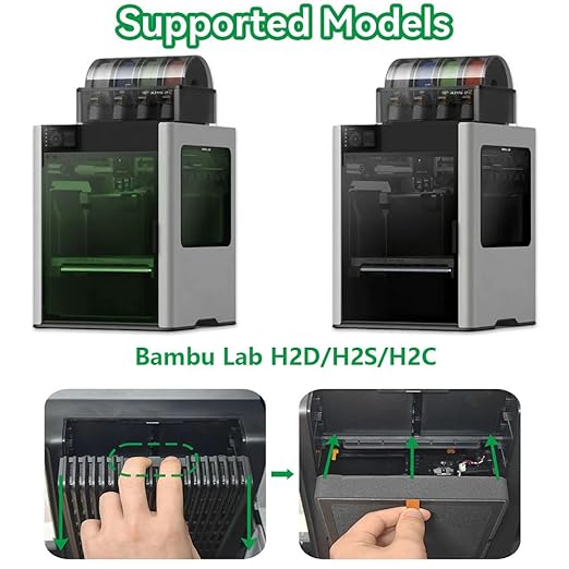 Air Filter for Bambu Lab H2D/H2S/H2C 3D Printers Filament Absorption Filter Activated Carbon Lab H2D Air Purifier Filter