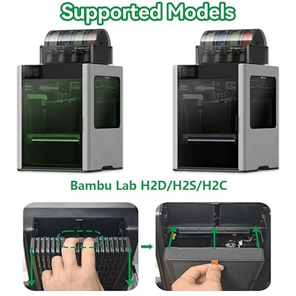 Air Filter for Bambu Lab H2D/H2S/H2C 3D Printers Filament Absorption Filter Activated Carbon Lab H2D Air Purifier Filter