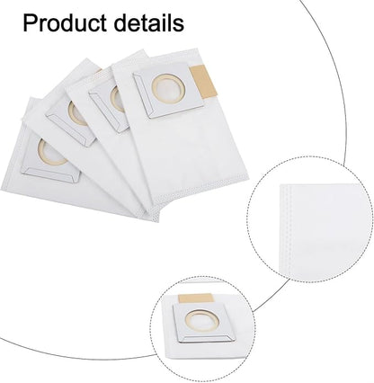 5-Layer Electrostatic Fleece 197903-8 Filter Bags With Rubber Seal For 36V 18V X2 Backpack Vacuum XCV05 XCV09 XCV10 Dust Collection 4-Pack ﻿(4 PACK)