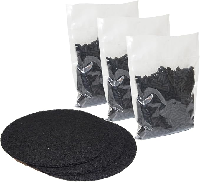 PUREBURG ECO 5 Odor Absorbing Carbon Refills Pack Compatible with Vitamix FoodCycler Model : ECO 5, Collecton Lid Filter Carbon Filters