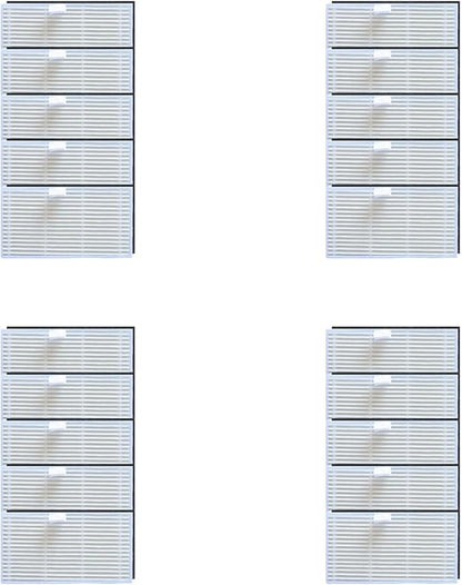 Washable HEPA Filters For Uninell UR3 Robot Vacuum Cleaner, Filter Paper Captures Fine Dust, Sturdy And Long-Lasting, Helps Keep Air Fresh And Floors Hygienic(20 PACK)