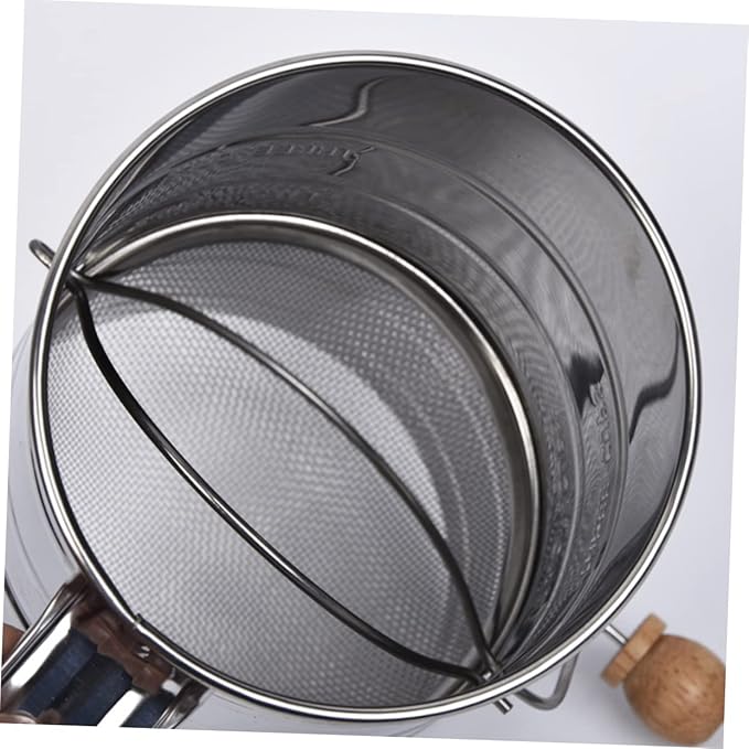 Sifting Strainer Fine Mesh Screen Stainless Steel Powdered Sugar Net for Cake Baking Filter Random Style