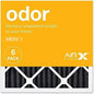 AIRx ODOR 16x16x1 MERV 7 Carbon Pleated Air Filter - Made in the USA - Box of 6
