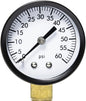 Aquatix Pro Pool Filter Pressure Gauge - Premium Spa/Pool/Aquarium Water Pressure Gauge, 2" Dial, 0-60 Psi, Bottom Mount 1/4", Compatible with Most Brands Such as Hayward, Pentair & Jandy